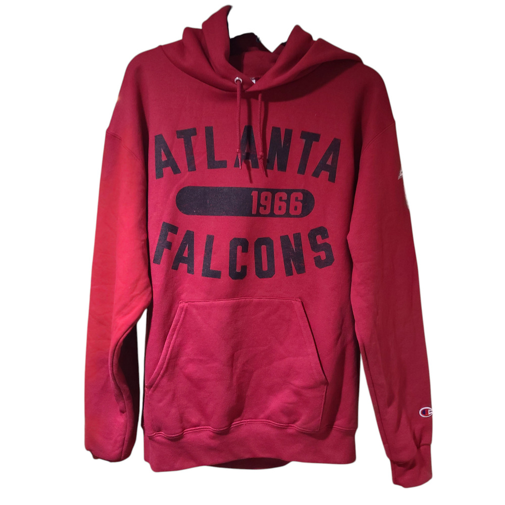 Champion NFL Atlanta Falcons Red Pull Over Hoodie Men's Medium NWOT